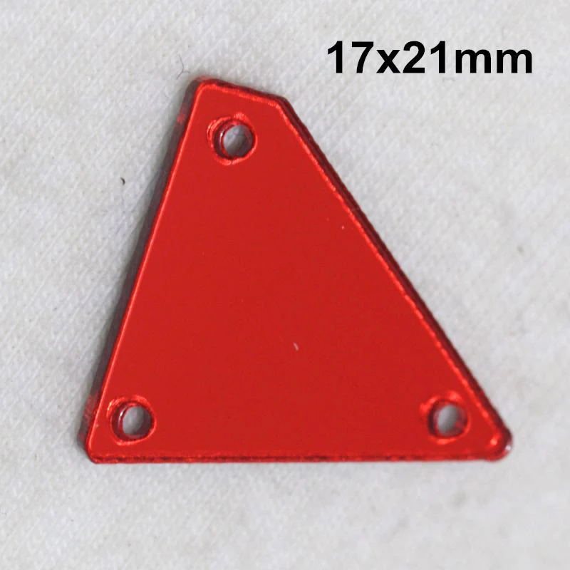 Светлый Сиам acryl ic зеркало пришить Стразы DIY Flatback зеркало акрил пришивные стразы с отверстиями для шитья - Цвет: A30-17x21