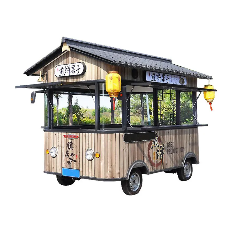 Электрический грузовик для пищевых продуктов Прицепной передвижной Кухня