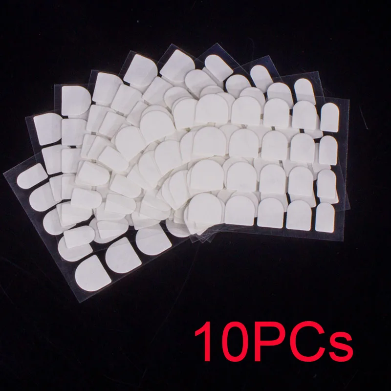 10 PCs Nail Adhesive 24 шт./компл. стилет балерина гроб круглый овальной формы с полным покрытием матовая накладные ногти для ног, мягкая на ощупь, накладные ногти искусственные ногти Нейл Арта, набор - Цвет: 10 PCs Nail Adhesive