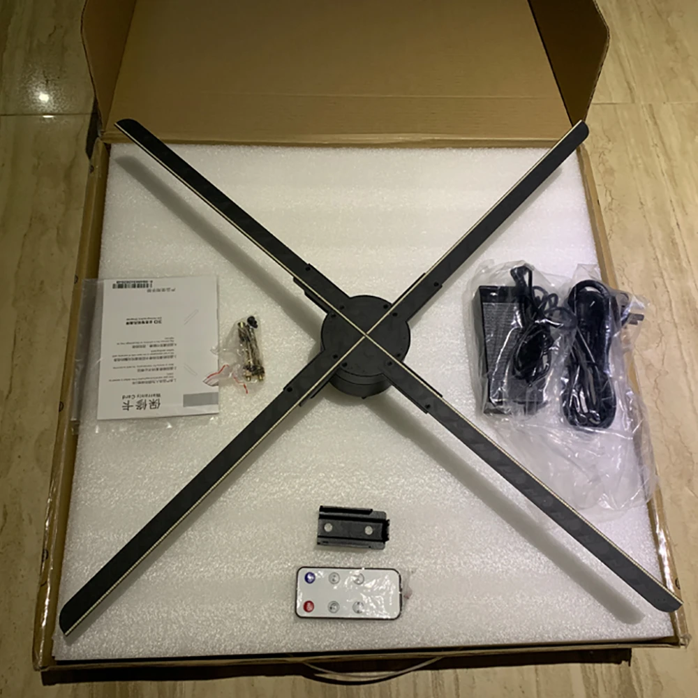 ZIoT 65cm-B 3D голографический светодиодный вентилятор проектор голограмма рекламная машина