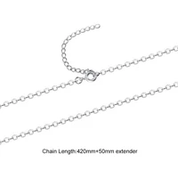 umcho free shipping real 925 sterling silver italy cable chain necklace 45 cm 60cm chain for women fine jewelry for women