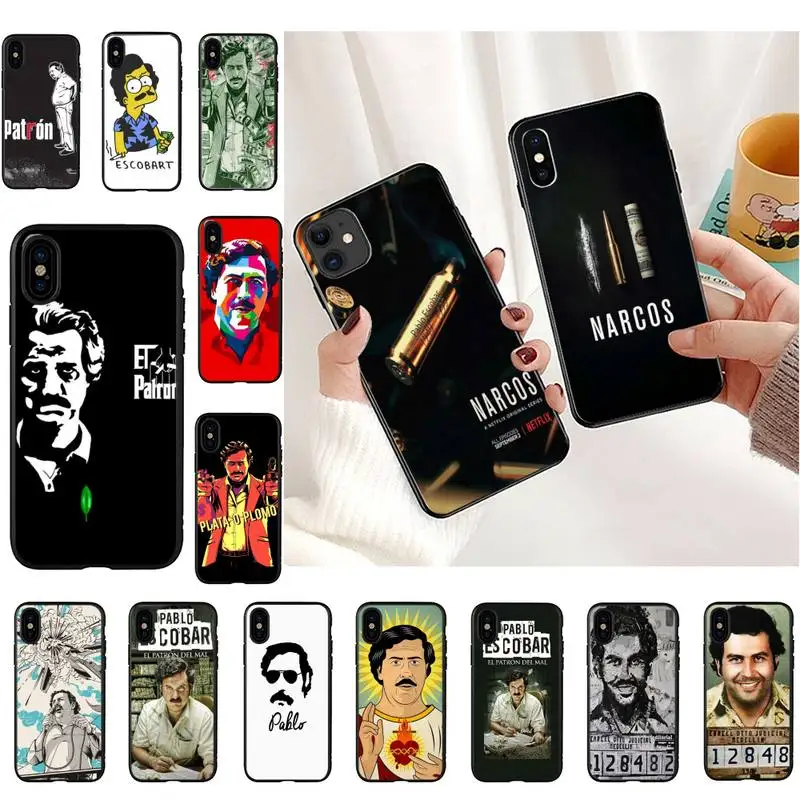 

Pablo Escobar Phone Case For iPhone 11 8 7 6 6S Plus 7 plus 8 plus X XS MAX 5 5S XR 12 11 Pro max se 2020 Funda Cover
