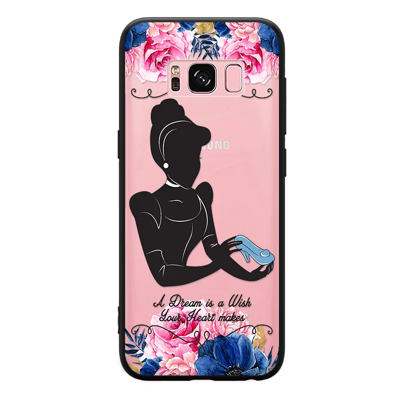 Жесткий чехол для телефона с рисунком Принцессы Диснея Samsung Galaxy S6 S7 Edge S8 S9 Plus Note 3 4 5 8 9|Бамперы| |