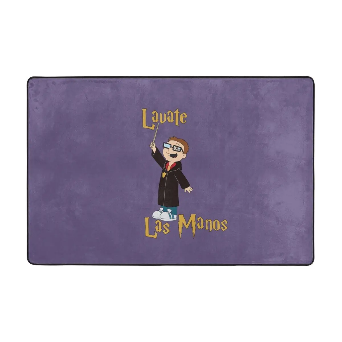 

Lavate Las Manos Doormat Carpet Mat Rug Polyester Non-Slip Floor Decor Bath Bathroom Kitchen Bedroom 60x90