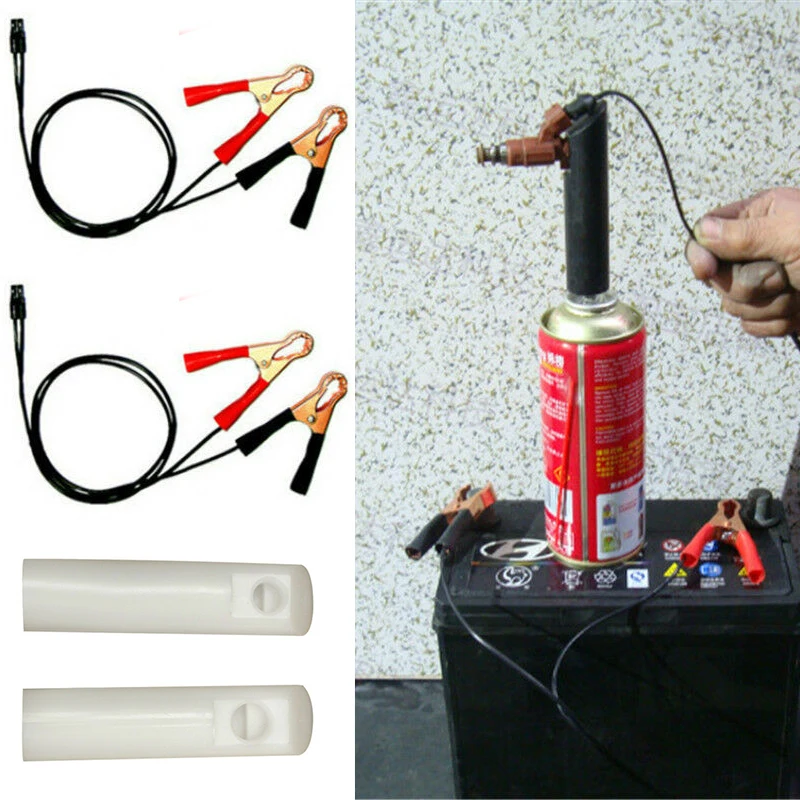 

2023 4pcs Fuel Injector cleaner Nozzle shape Car Flush Adapter Tools Set Nozzle Kit Accessories Equipment
