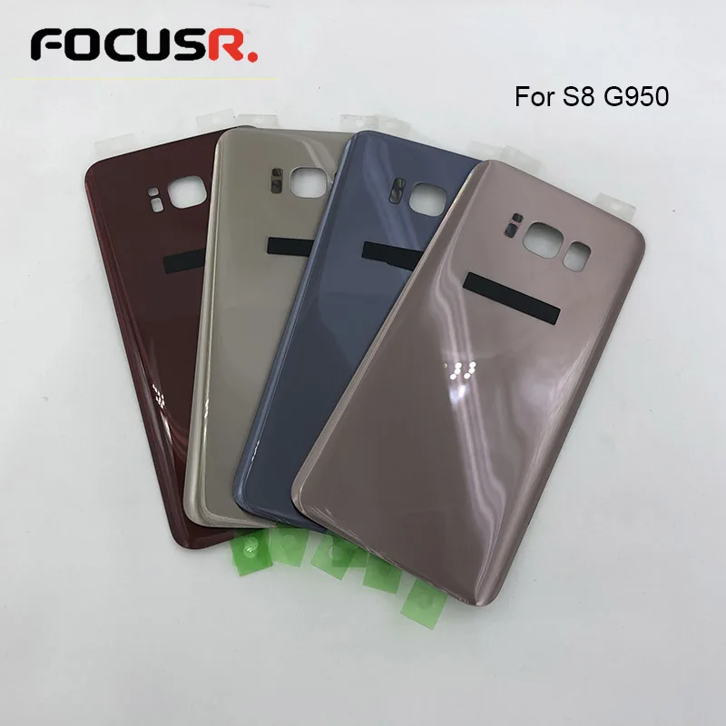 Задняя крышка батарейного отсека, задняя крышка корпуса, чехол для samsung Galaxy S8 G950, аксессуары для мобильного телефона, Запасная часть