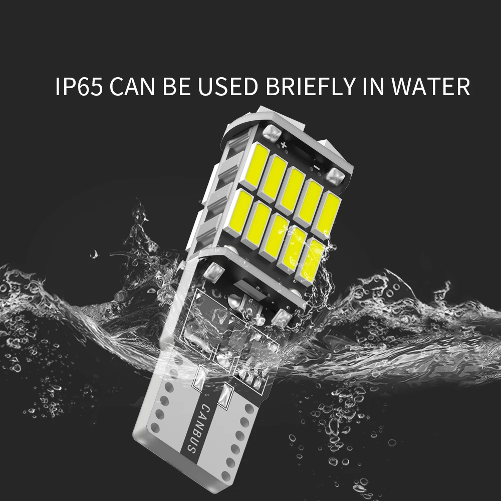 Светодиодная автомобильная лампа 4014SMD 2 шт. 12 В T10 W5W 194 для розетки автомобиля