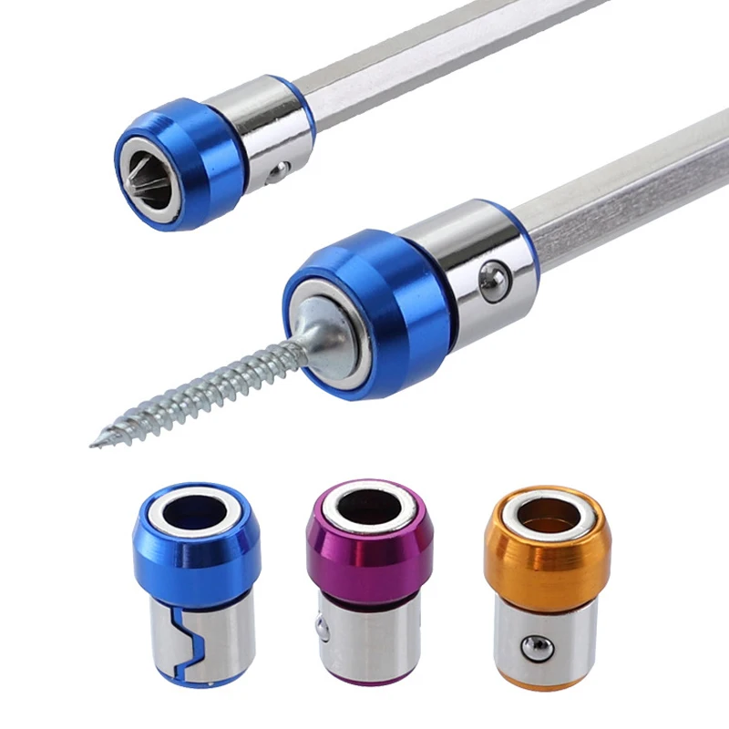 

2pcs Universal 21mm Removable Magnetizer Ring Magnetic Steel Screwdriver Bit