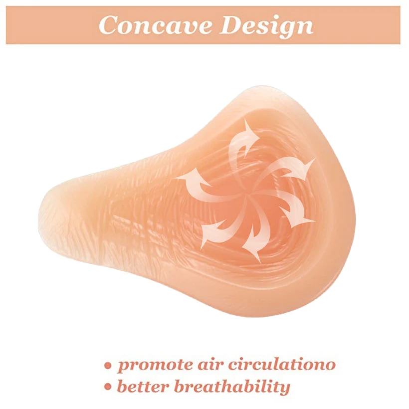 Силиконовая форма груди поддерживает искусственный удлиненный силиконовый