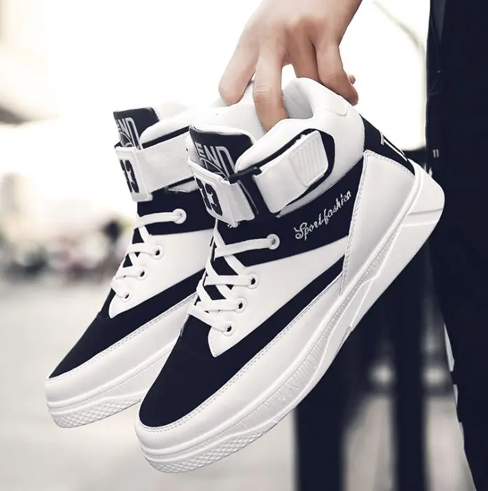 Ботинки мужские водонепроницаемые из искусственной кожи высокие ботинки