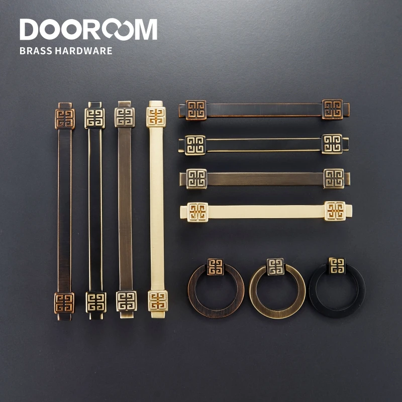 Латунные ручки Dooromm современные классические китайские комод шкаф ящик коробка