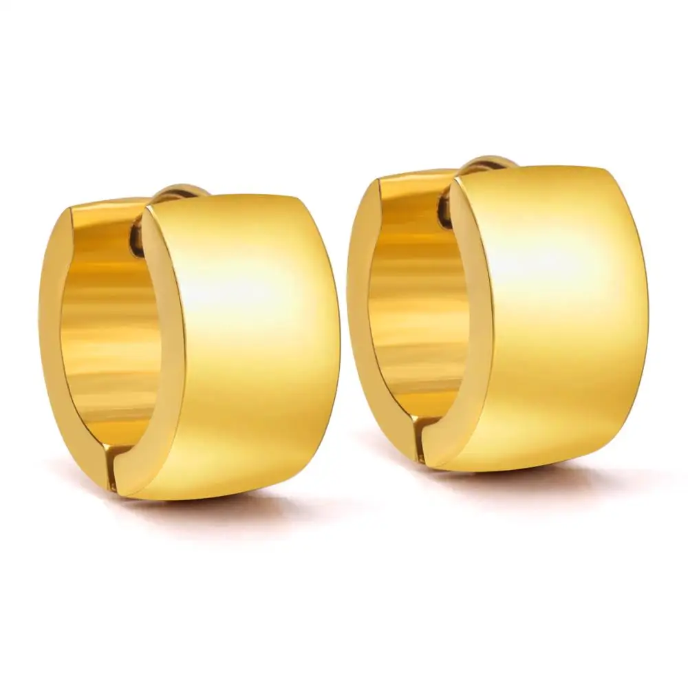 LUXUKISSKIDS 316L черные серьги кольца из нержавеющей стали 2020 модные ювелирные изделия