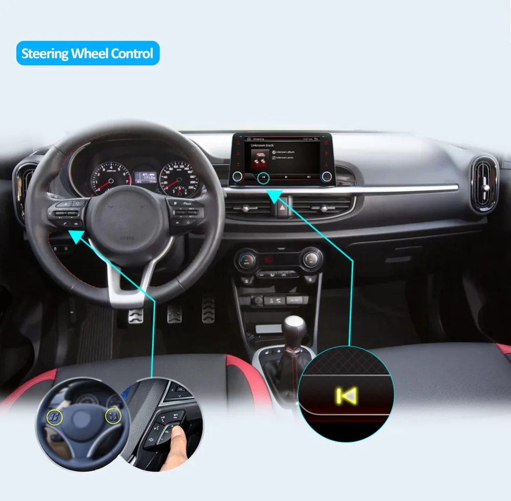 Bosion Android 9,0 Octa Core автомобильный DVD подгонка GPS KIA Picanto Morning Автомобильный плеер навигация GPS радио