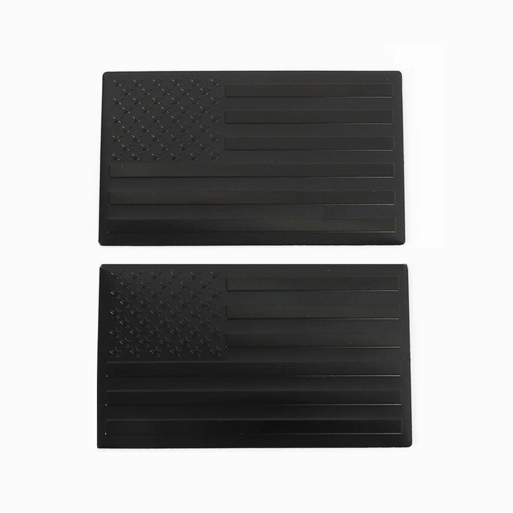 2 шт. 12 5x7 8 см все черный американский флаг США наклейка в полоску металлические