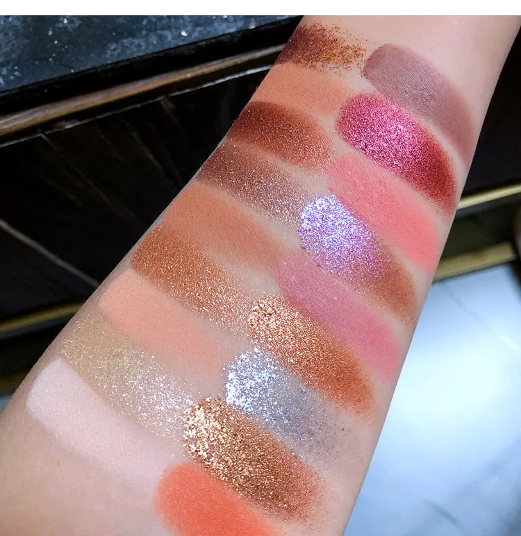 

Febble Matte Eyeshadow Palette Shimmer Diamond EyeShadow Pallete Waterproof Metallic Glitter Pigmented Makeup Palette Cosmetic