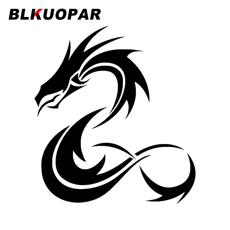 

BLKUOPAR for Dragon Logo Car Sticker Creative Occlusion Scratch Decal Personality Bumper Windows Motorcycle Car Door Protector