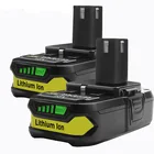Сменный литиевый аккумулятор для Ryobi, 2,0 Ач, 3,0 Ач, 18 в, P108, P104, P105, P102, P103, P107, P109, P100, аккумуляторные батареи, электроинструменты