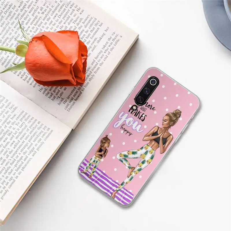 

Baby mom pink boy fashion Phone Case For Xiaomi Redmi note 7 8 9 A t k30 max3 9 s 10 pro lite