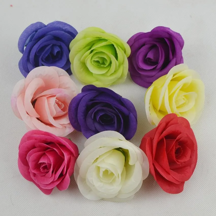 

8CM Artificial rose Flower Heads Camellia Rose Peony FlowerFor Wedding Decoration Arch Flower Arrangement DIY Material Supplies