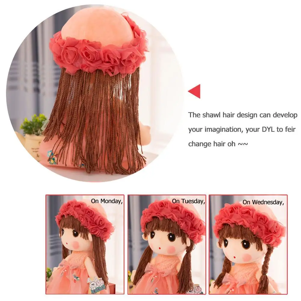 

Lovely Sweet Girl Model Plush Stuffed Dolls Wedding Rag Doll Children Gifts