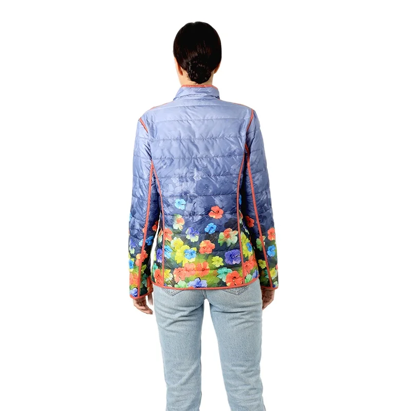 Женский короткий пуховик с хлопковой подкладкой теплая водонепроницаемая парка