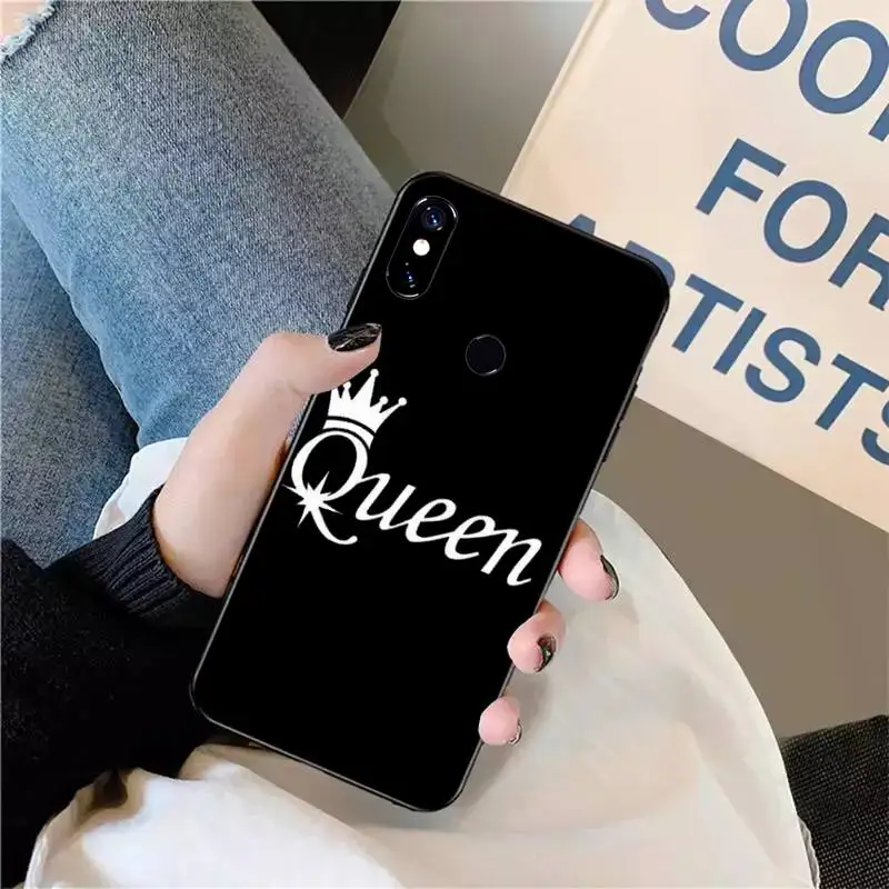 

Phone Case For Xiaomi Redmi 7 8 9t a3 9se k20 mi8 max3 lite 9 note 9s 10 pro Matte Crown King Queen