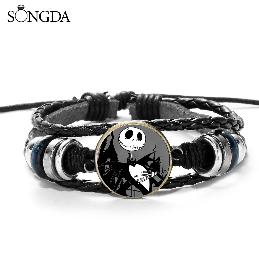 Шарм Браслет Кошмар перед Рождеством Джек Скеллингтон готический браслет на