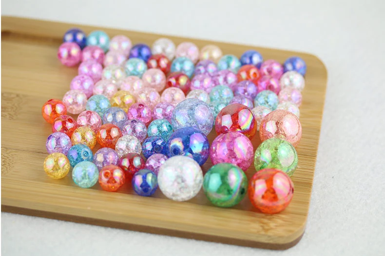 Оптовая продажа 10 цветов очаровательные бусины из натурального хрусталя круглые