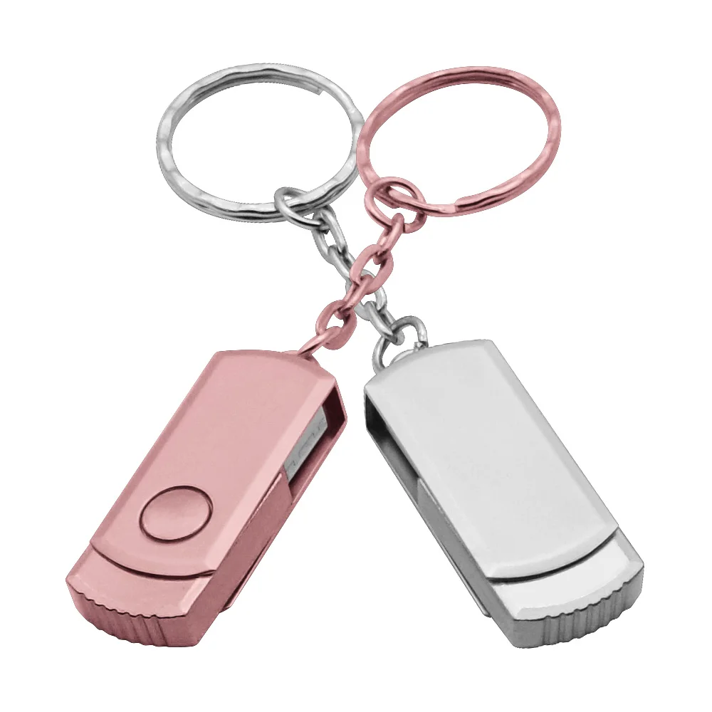 Модный Usb флеш накопитель 2 0 карта памяти Металлический Флешка брелок 64 ГБ 32 16