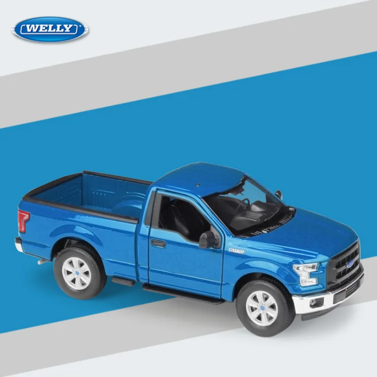 WELLY 1:24 Масштаб металлическая классическая 2015 F 150 регулярные такси сплава литья