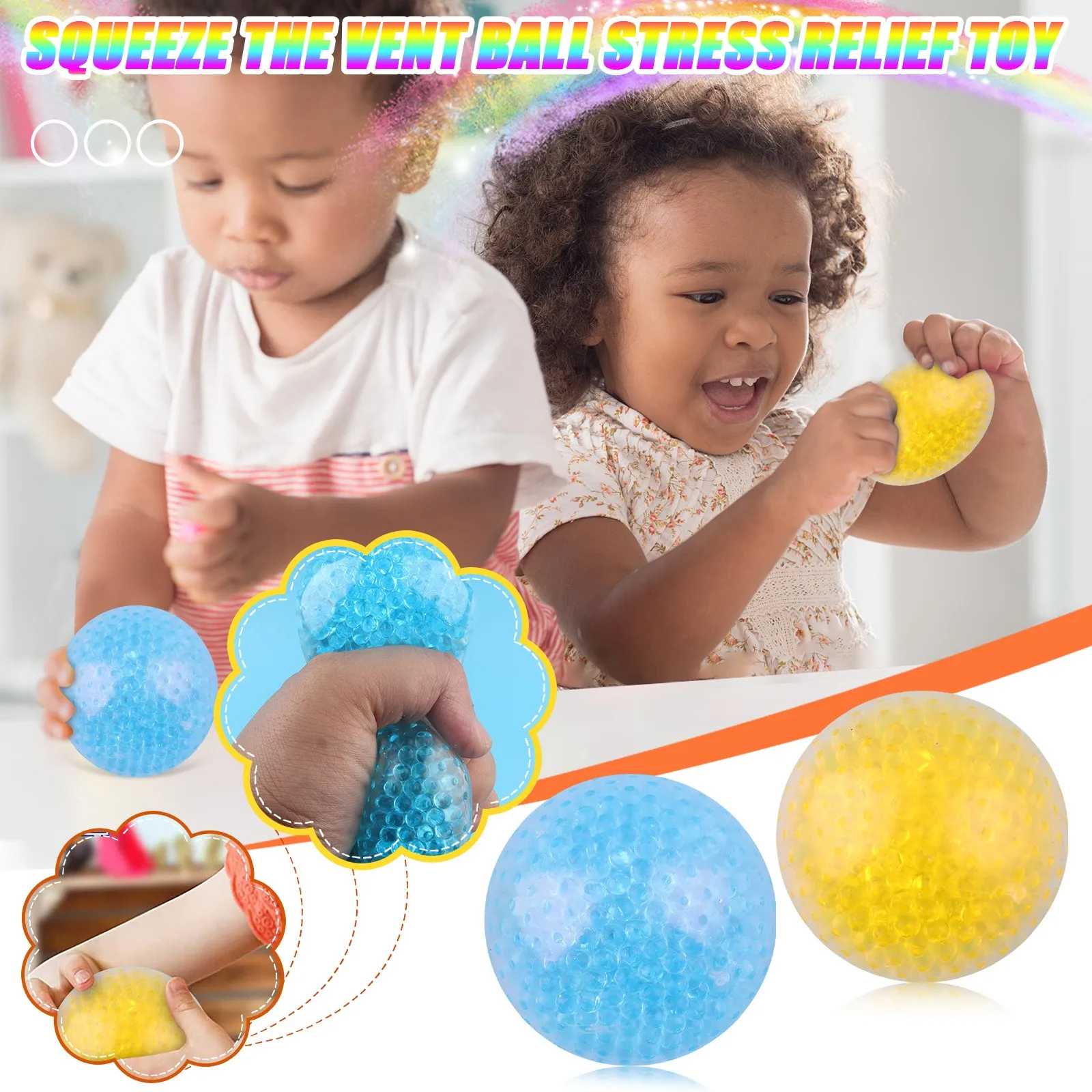 

Kawaii Tpr Bead Ball Creative Extrusion Vent Decompression Pinch Stress Relief Toy 2ml Sensory Squeeze Squishy Antistress #50