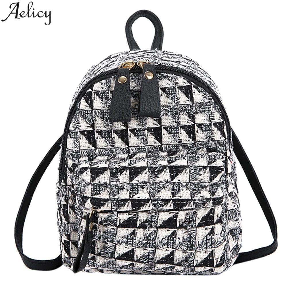 Сумка Aelicy Женская Повседневная модный однотонный простой холщовый ранец на