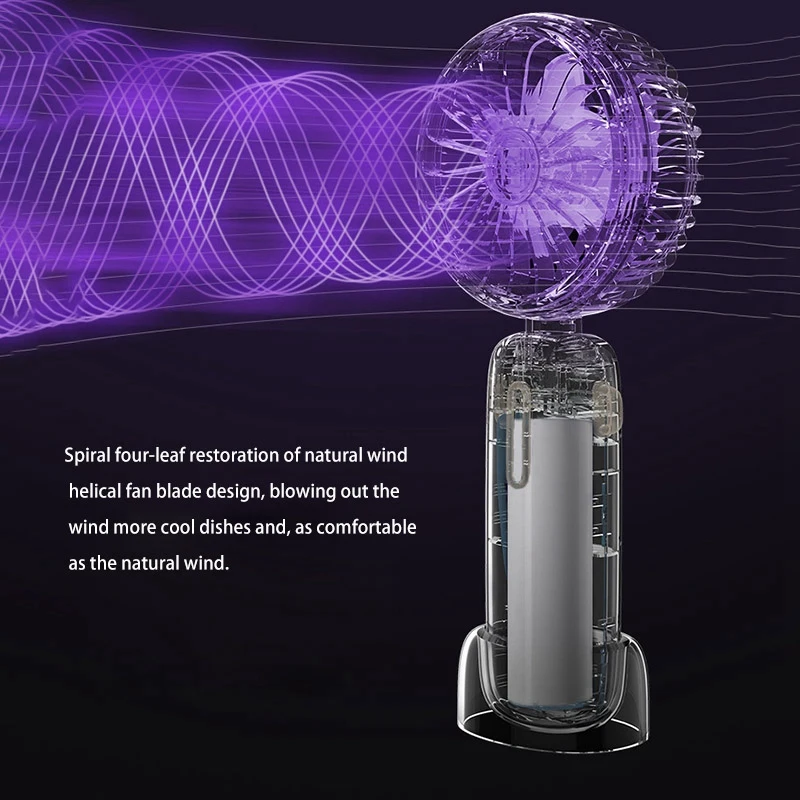 

WT-F40 Flip Small Fan, USB Charging Handheld Portable Desktop Fan for Travel, Office, Home
