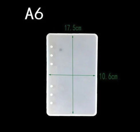 Силиконовая форма сделай сам в форме блокнота A5A6A7 зеркальная смола для