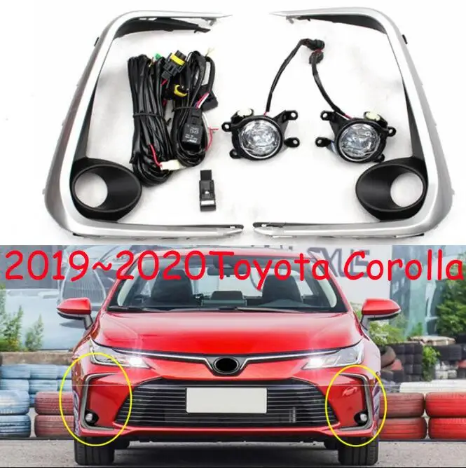 picture Год автомобильный бампер налобный фонарь для Toyota Corolla Дневной светильник altis автомобильные аксессуары светодиодный DRL головной светильник для Corolla противотуманный светильник - Цвет: picture