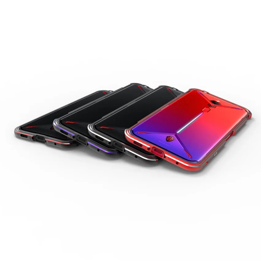 Nubia Red Magic 3 чехол металлический каркас двойной цвет Алюминиевый Бампер Защитный чехол для Красный волшебный 3 Чехол