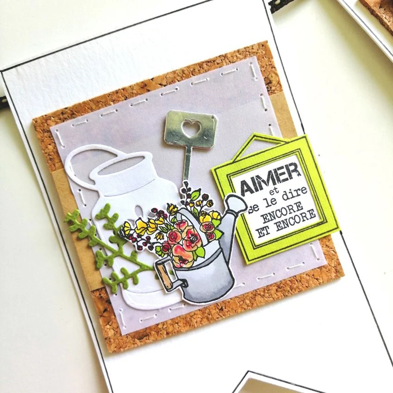 Металлические штампы для вырезания в горшке форма растений украшение