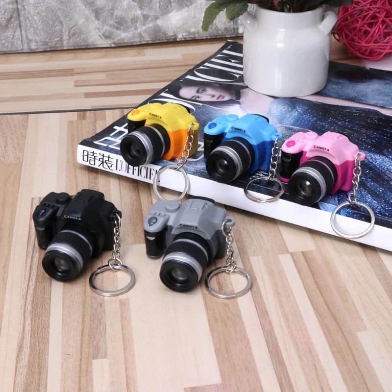 Mini Digital Reflex DSLR Camera LED Flash Light Torch Shutter Sound Keychain | Украшения и аксессуары