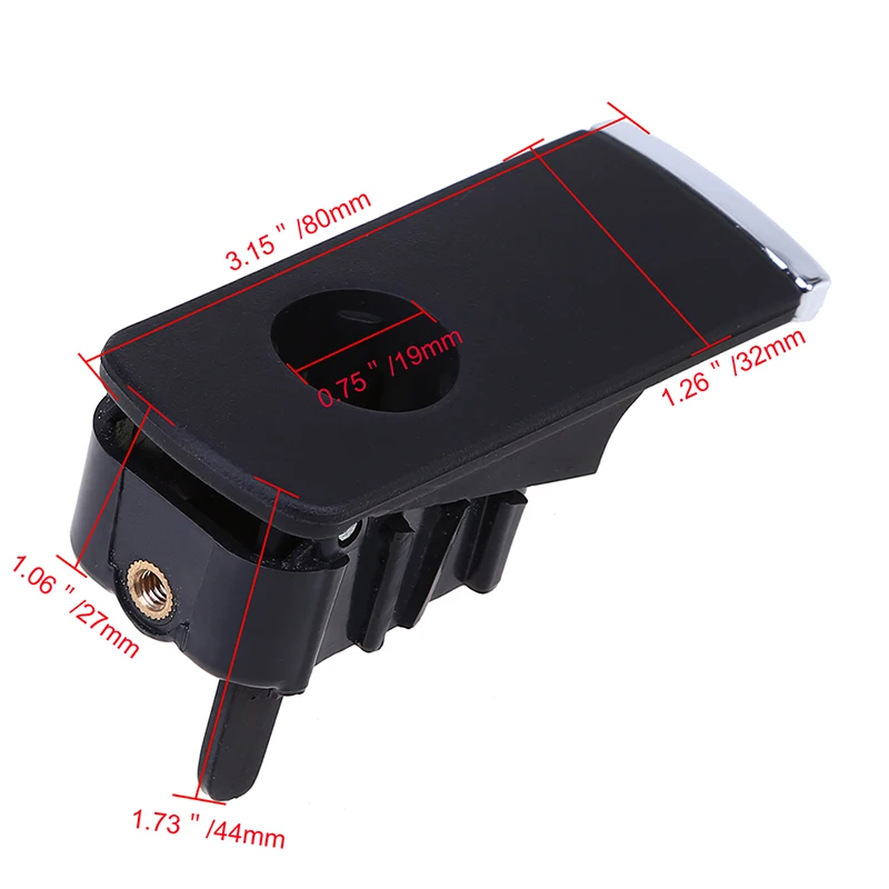 Posbay черный/серый/бежевый замок для перчаточного ящика Ручка крышки с отверстием