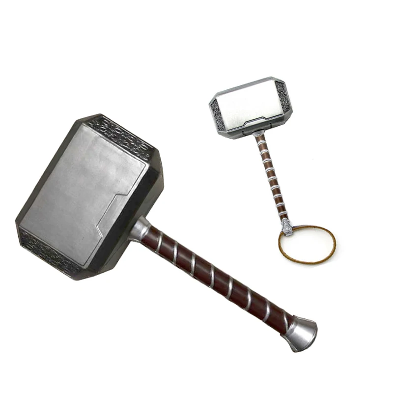 

[New] 1: 1 Simulation 44cm/20cm PU/Metal The Thor hammer mjolnir model toy adult cosplay costume party model collection