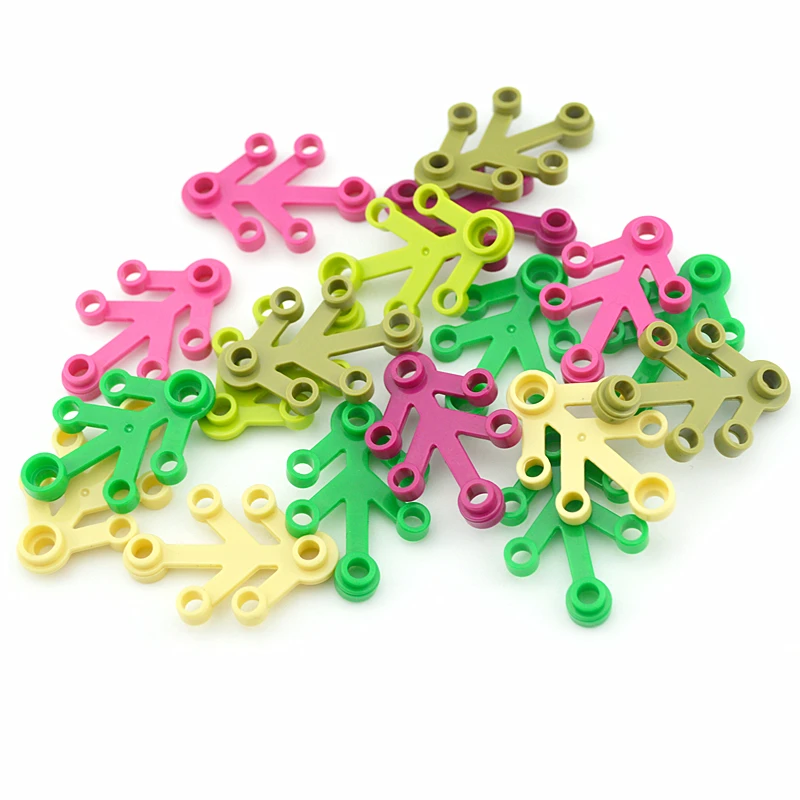 

40-80pcs Plant Tree Grass Leaves Flower City Accessories Compatible 2417 2423 Building Blocks Garden DIY Bricks river baseplate