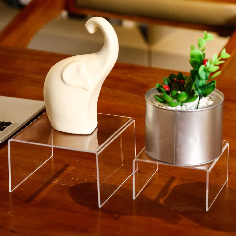 3 шт. прозрачные акриловые подставки для ювелирных изделий|Подставки хранения и