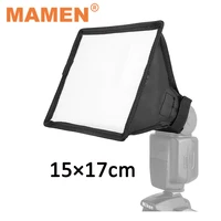 15x17cm softbox reflector flash diffuser foldable mini photography accessories soft box kit studio light for canon sony camera