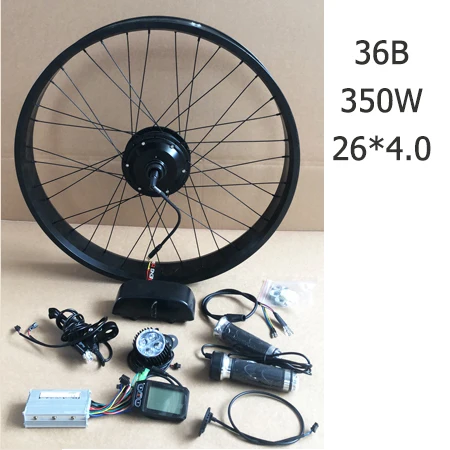 36V350W-2 Байк, способный преодолевать Броды для электрического велосипеда мотор для центрального движения колеса 36V 350 Вт 2" 4,0 Электрический велосипед 10/13AH конверсионный набор для электровелосипеда Горный Дорожный велосипед - Цвет: 36V350W-2