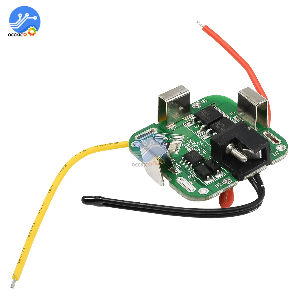 BMS 4S 18650 Защитная плата для зарядки литиевой батареи 14 8 в двойная МОП трубка