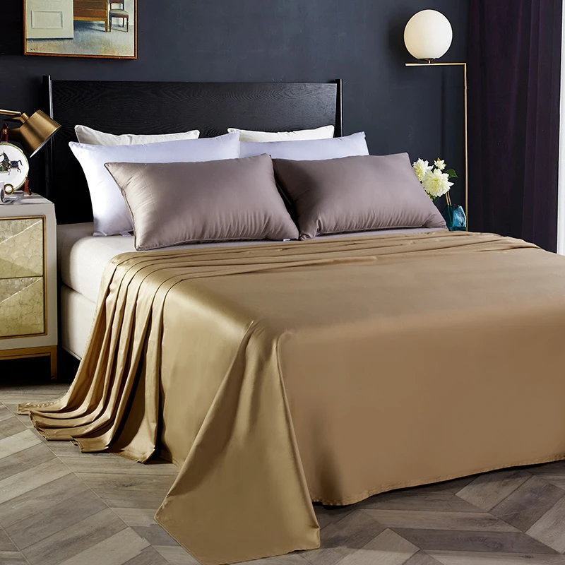 100% Cotton Solid Flat Bed Sheet Skin-Friendly And Breathable High Quality Plain Colour 2 Sizes 160x230cm 250x250cm | Домашний