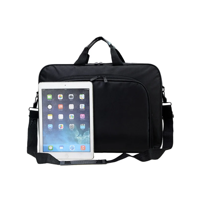 men shoulder hand bag for document a4 laptop computer briefcase handbag tote male black big bolsas satchel business office work free global shipping