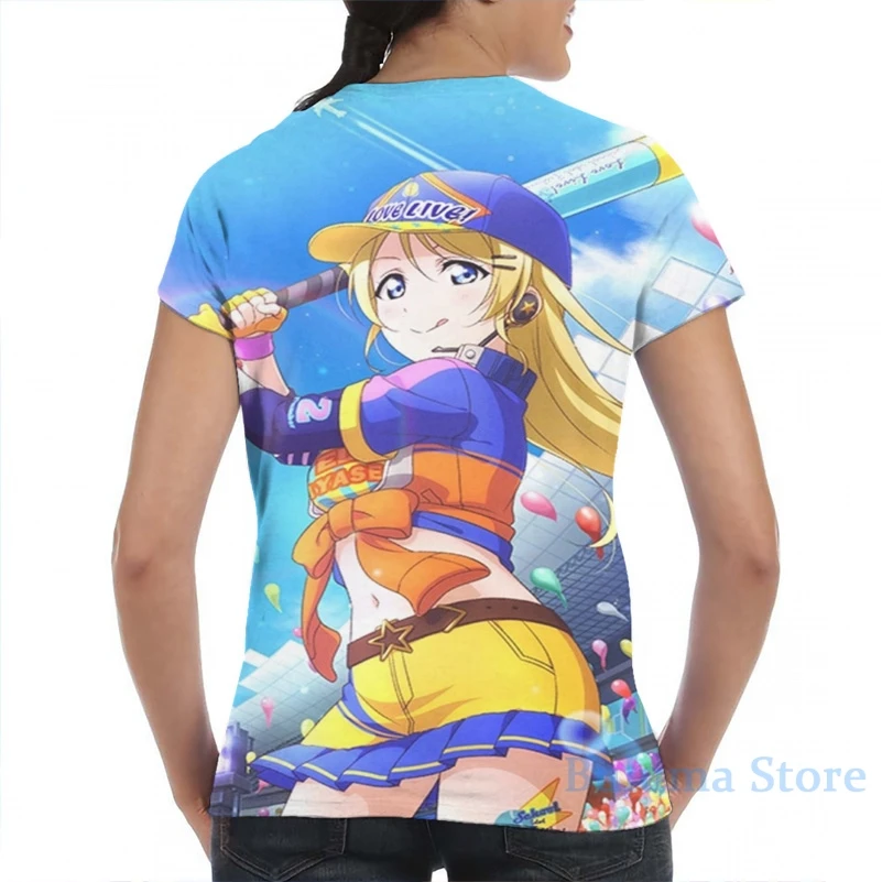 Бейсбольная Футболка Eli Ayase (Idolized) для мужчин и женщин модная футболка со сплошным