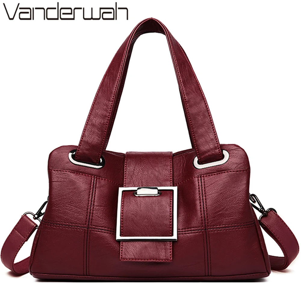 Сумка тоут женская трехслойная из кожи дизайнерская Роскошная сумочка на плечо