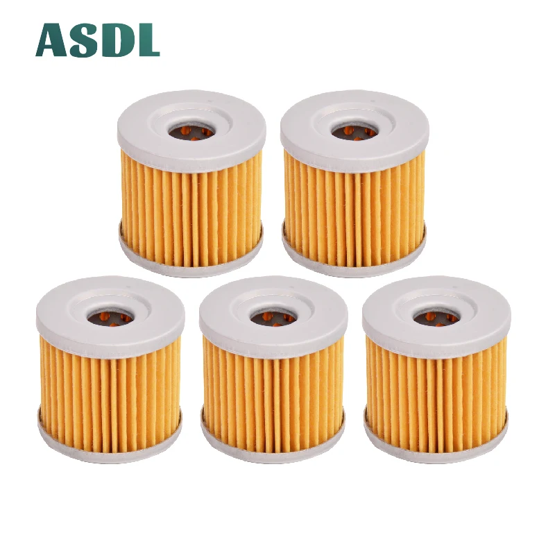 Масляный фильтр для SUZUKI AN400 BURGMAN 400 2007-2013 CS125 ROADIE 1983-1987 DF15 1997-2006 DF9.9 1997-2006 DR100 19983-1989, 5 шт.